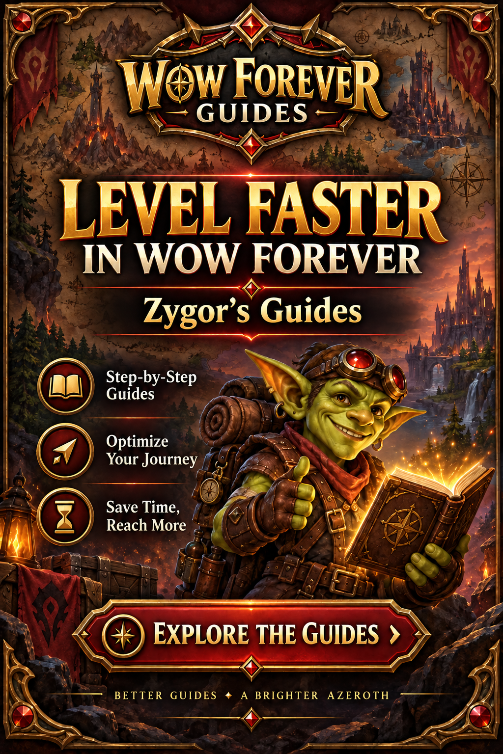 Horde-themed promotional artwork for Zygor Guides