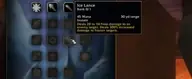 Ice Lance talent tooltip in the WoW Forever Mage demo, listing 45 mana, an instant cast and 300 percent increased damage against frozen targets