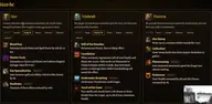 Volkskarte der Horde in WoW Forever im Community-Rechner: Orc mit Kochendes Blut, Tauren mit Kriegsdonner und Durchhaltevermögen unter den Völkern, die Schamane sein können