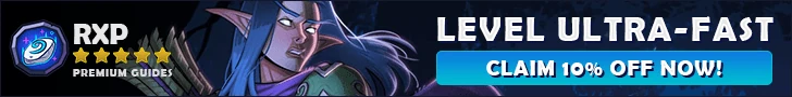 RestedXP leveling guides promotional banner
