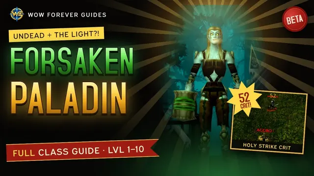 Video-Vorschaubild: Forsaken Paladin 1–10 Guide | WoW Forever Beta